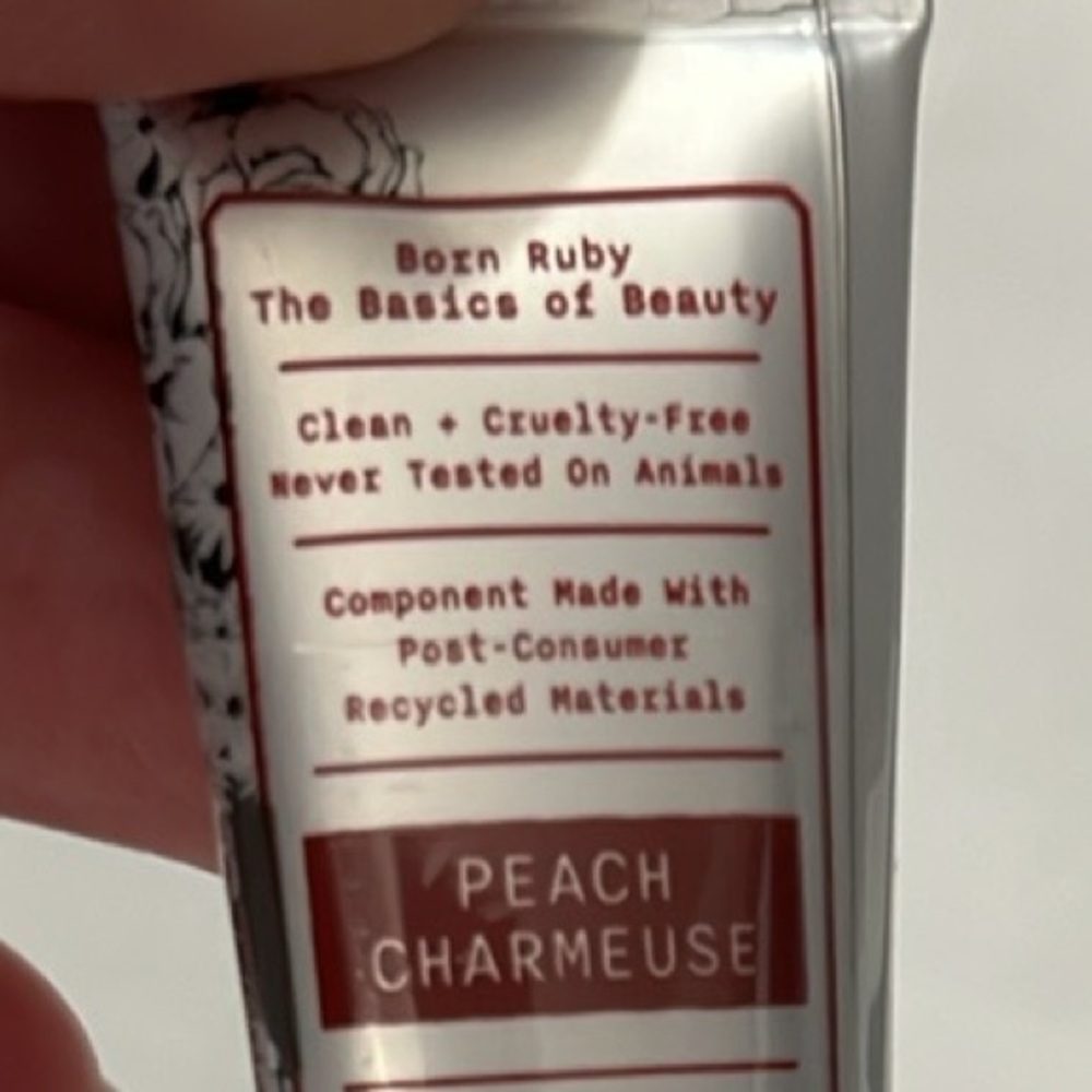 Born Ruby Oh So Natural Blush Drops Peach Charmeuse .18 fl Oz/ 5.5 ML - Picture 5 of 12